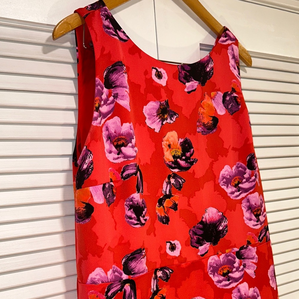 Banana Republic Floral Red Maxi Dress size 20W - Picture 3 of 15